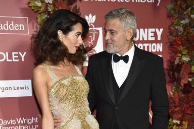 George et Amal Clooney lors de la première édition des Justice Albie Awards à New York, le 29 septembre 2022.