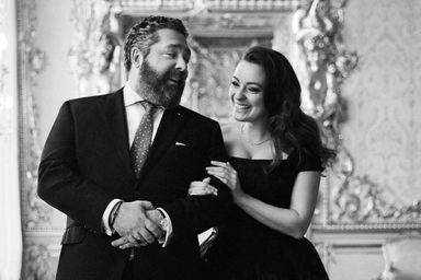 Le grand-duc George de Russie et sa femme la princesse Victoria Romanovna. Détail de l’une des photos diffusées le 21 mai 2022 lorsqu’ils ont annoncé attendre leur premier enfant