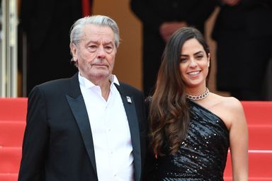 Alain Delon et sa fille Anouchka au Festival de Cannes en 2019.
