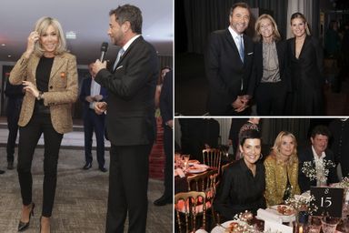 Plusieurs personnalités, dont Brigitte Macron, Laura Tenoudji, Claire Chazal, Bernard Montiel et Christina Cordula, ont assisté à la soirée caritative.