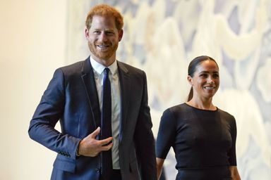 Le prince Harry et son épouse Meghan Markle aux Nations-Unies, à New York, le 18 juillet 2022.