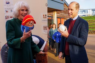 La reine consort Camilla et le prince William, de sortie en Angleterre, le 24 novembre 2022.
