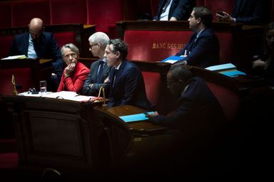 Elisabeth Borne lors de la séance de questions au gouvernement, le 29 novembre 2022.