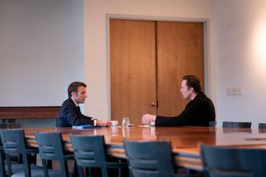 Emmanuel Macron et Elon Musk se sont entretenus vendredi à la Nouvelle-Orléans.