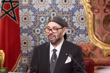 Le roi Mohammed VI du Maroc, le 18 octobre 2022