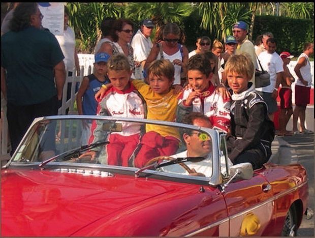 After a kart competition, in Menton in 2005. From dr. to g. : Pierre Gasly (9 years old), Esteban Ocon (9 years old), Charles Leclerc (8 years old). The only missing today is Valentin Bréaux (left), 8 years old, victim of an accident in 2013. After a kart competition, in Menton in 2005. From dr. to g. : Pierre Gasly (9 years old), Esteban Ocon (9 years old), Charles Leclerc (8 years old). The only missing today is Valentin Bréaux (left), 8 years old, victim of an accident in 2013.