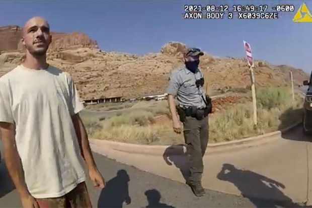 Brian Laundrie, filmé par la police après une dispute avec Gabby.