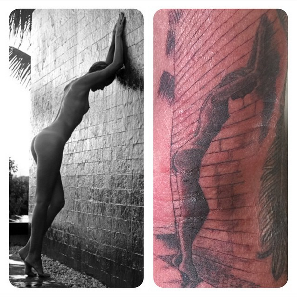 Laeticia Toute Nue Sur Sa Peau Johnny Hallyday S Offre Un Nouveau Tatouage