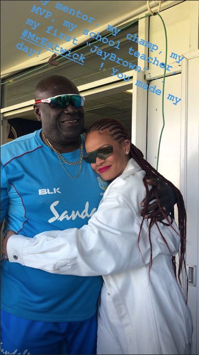 Rihanna et son ancien professeur Rihanna et son ancien professeur
