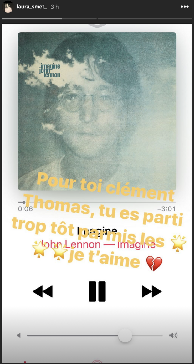 Laura Smet Rend Hommage À L'Acteur Clément Thomas Le 31 Juillet 2019 Sur Son Compte Instagram