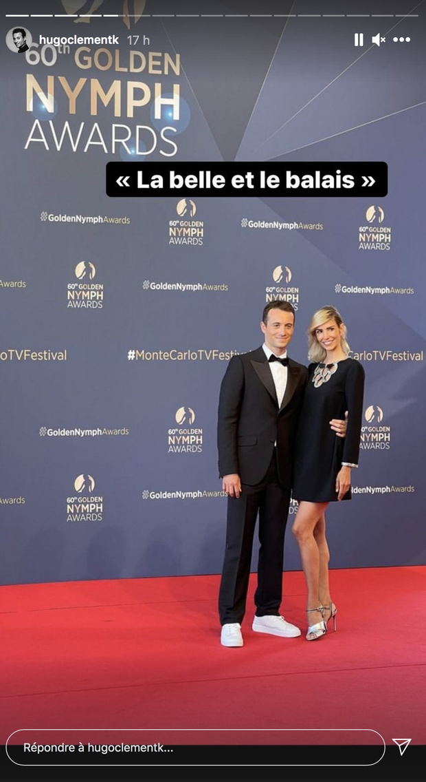 Hugo Clément et Alexandra Rosenfeld au Festival de Monte-Carlo le 22 juin 2021