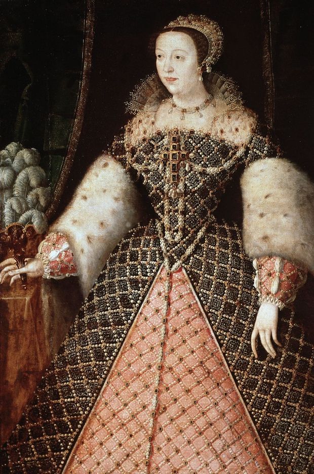 Portrait de Catherine de Médicis (détail). Ecole francaise, XVIe siècle. Florence, Galleria Palatina, Palazzo Pitti