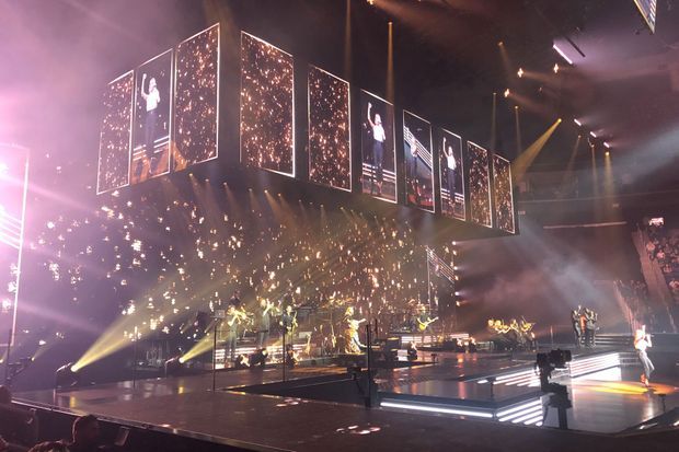 Le show de Céline Dion à Québec, mercredi soir. Le show de Céline Dion à Québec, mercredi soir.