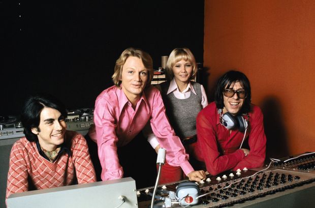En janvier 1973, séance d’enregistrement avec Claude François.