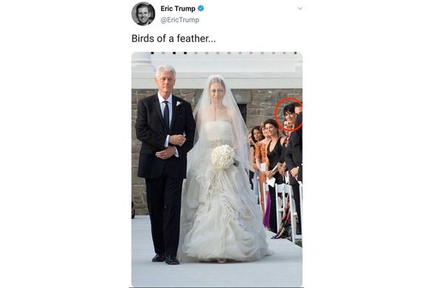 Eric Trump tweete, puis efface, une photo de Ghislaine ...