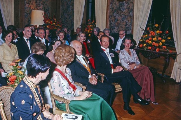La Reina Sofía de España en visita oficial a Alemania con el Rey Juan Carlos en 1977