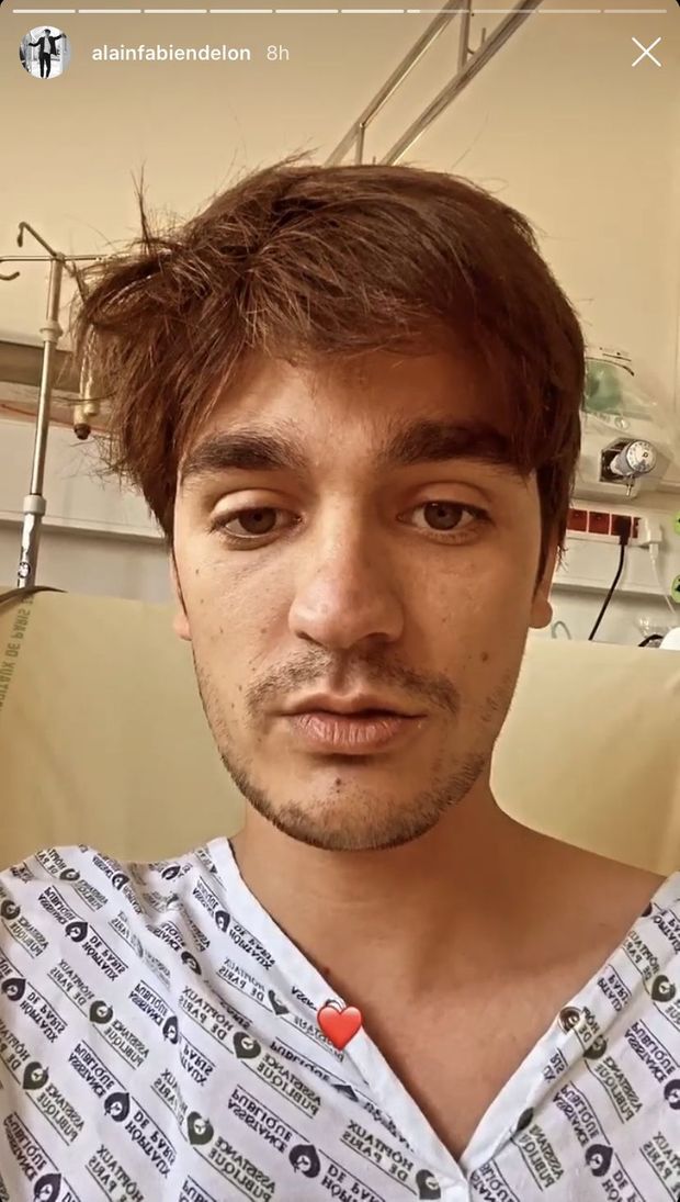 Alain-Fabien Delon a été hospitalisé le 2 septembre 2020 pour soigner un pneumothorax