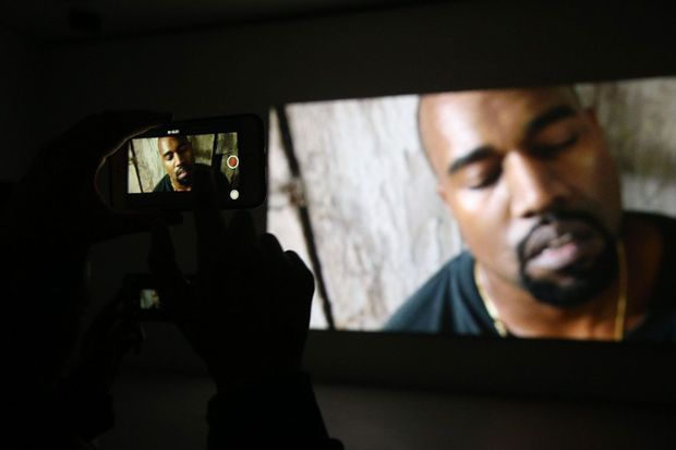 Kanye West en concert à Paris