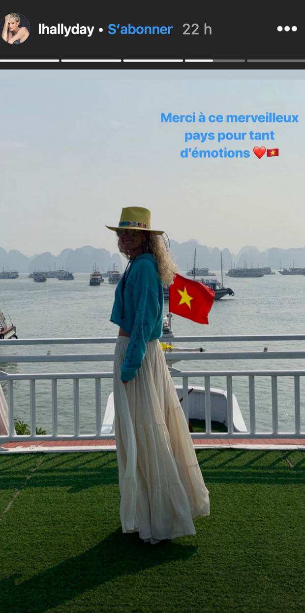 Laeticia Hallyday au Vietnam, décembre 2018