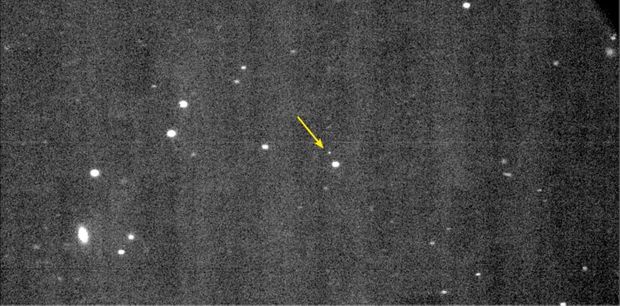 Oumuamua photographié par téléscope.