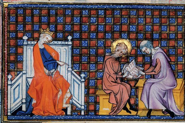 IsabeLouis IX apprenant à lire sous le regard attentif de sa mère Blanche de Castille. Guillaume de Saint-Pathus. Vie et miracles de Saint Louis. Paris. BnF. Vers 1330-13340 IsabeLouis IX apprenant à lire sous le regard attentif de sa mère Blanche de Castille. Guillaume de Saint-Pathus. Vie et miracles de Saint Louis. Paris. BnF. Vers 1330-13340