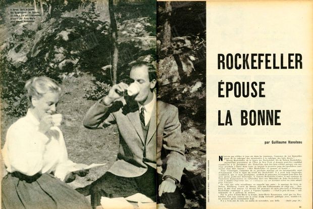 En 1959 Le Mariage D Une Cendrillon Et D Un Rockefeller
