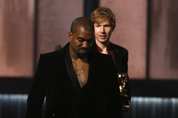 Kanye West et Beck aux Grammy Awards 2015
