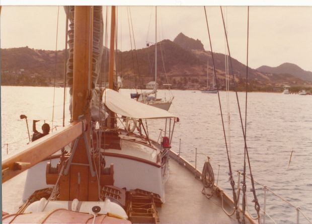 Sur l’Askoy en 1975. Sur l’Askoy en 1975.