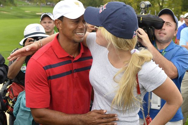 Tiger Woods et Lindsey Vonn, en 2013