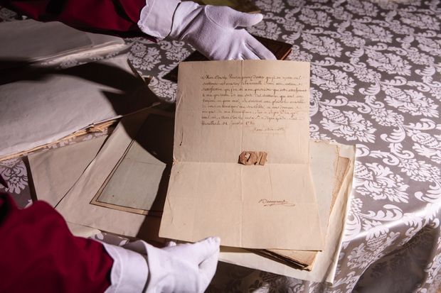 Une lettre de l’épouse de Louis XVI à son cousin le cardinal Boncompagni Ludovisi.