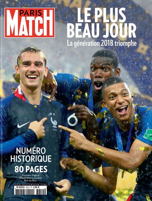 La Une de Paris Match n°3610, en kiosques mercredi partout en France et dès mardi à Paris.