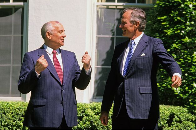 mikhail gorbatchev paris match