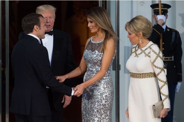 Fastueux Diner D Etat A La Maison Blanche En L Honneur D Emmanuel Et Brigitte Macron