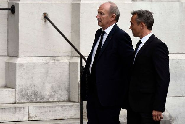 Valery Giscard D Estaing Et Edouard Balladur Aux Obseques De Liliane Bettencourt