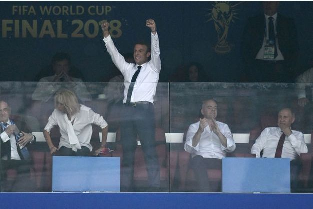 Coupe Du Monde France Croatie La Joie D Emmanuel Macron