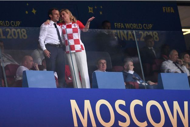 Coupe Du Monde France Croatie La Joie D Emmanuel Macron