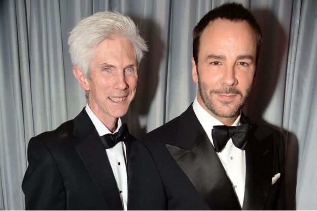 Richard Buckley et Tom Ford aux GQ Men of the Year Awards, en septembre 2013.