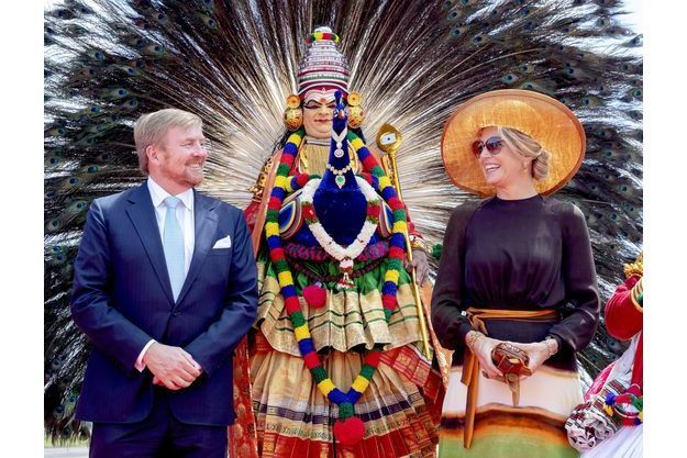 La Reine Maxima Des Pays Bas Adopte Avec Elegance Le Sari Dans L Etat Indien Du Kerala