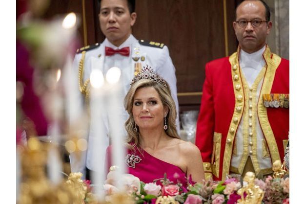 La Reine Maxima Sort Ses Rubis Pour Diner Avec La Presidente De Singapour