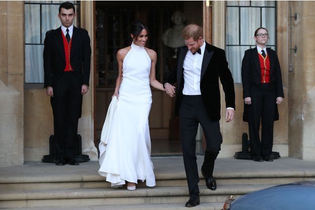 La Superbe Deuxieme Robe De Mariee De Meghan Markle En Photos