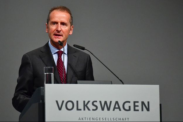 Herbert Diess, le patron de Volkswagen, en mai dernier à Berlin.