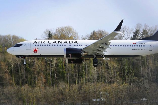 Un Boeing 737 MAX d'Air Canada.