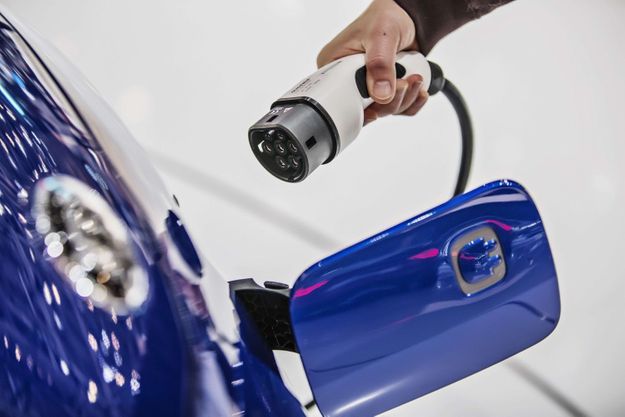 Présentation d'une voiture électrique au Salon international de l'automobile de Genève, en mars 2019 (Photo d'illustration) 