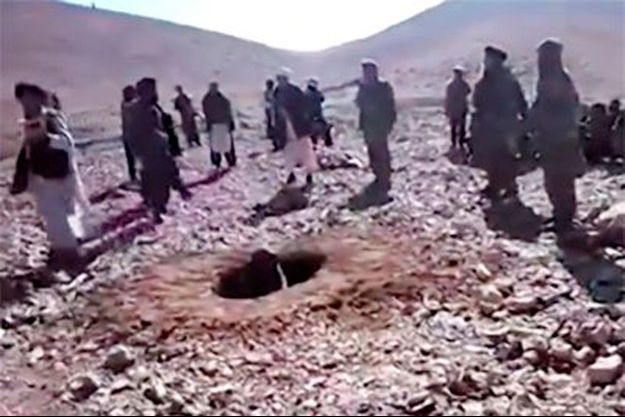 Photo extraite de la vidéo diffusée par les taliban.