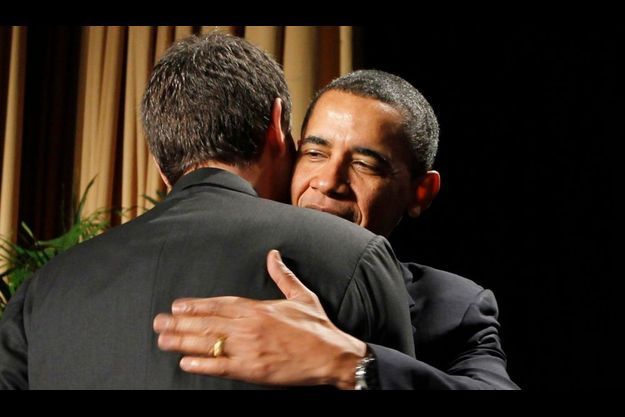  Barack Obama et José Luis Rodrigues Zapatero donnant tort à la polémique hier à Washington. 