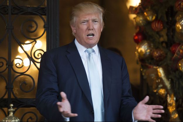 Donald Trump dans sa propriété de Mar-a-Lago, en Floride, le 28 décembre.