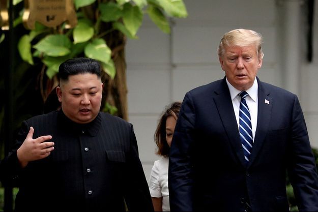 Kim Jong Un et Donald Trump à Hanoi.