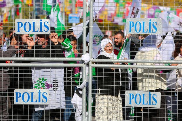 Manifestation de partisans du HDP à Diyarbakir, en novembre 2017.