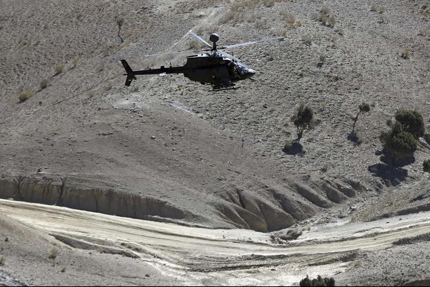 Un hélicoptère de l'armée US dans la province afghane du Paktika, en 2012.