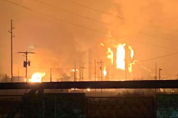 L'explosion de l'usine au Texas.